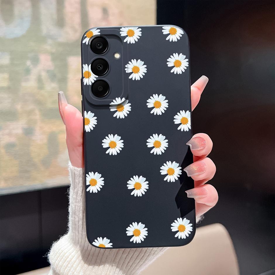 For Samsung Galaxy A25 A26 A36 A56 5G Case Cute Flowers Silicone Soft Protective Cover For SamsungA25 A26 A36 A56 Fundas Coque