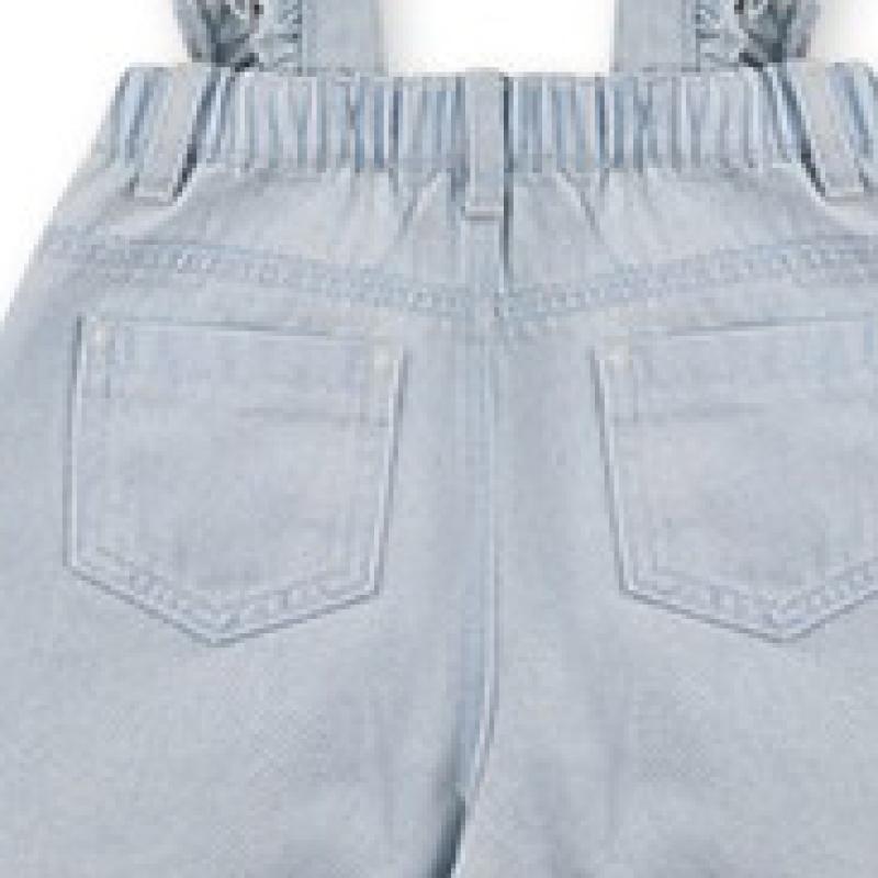 [lilypuri] Rüschen-Overalls 4-teilige Hose 2-farbig 