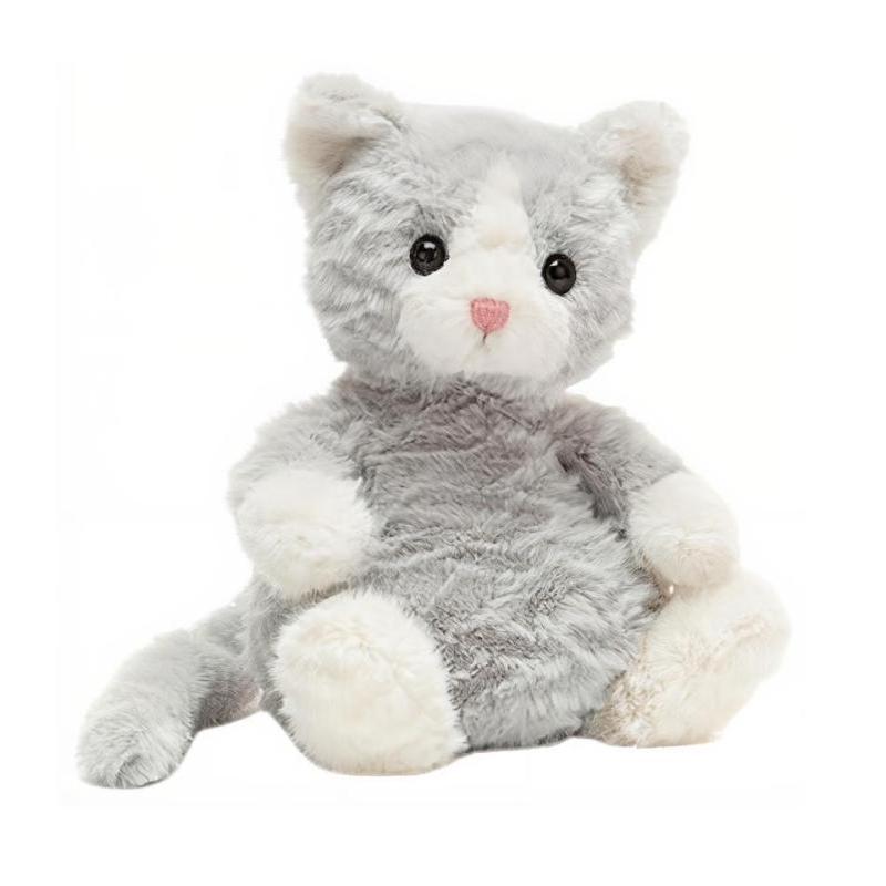 JELLYCAT Cat Series Molly Kitten Soothing Silver Grey Doll Plush Doll 19cm Height