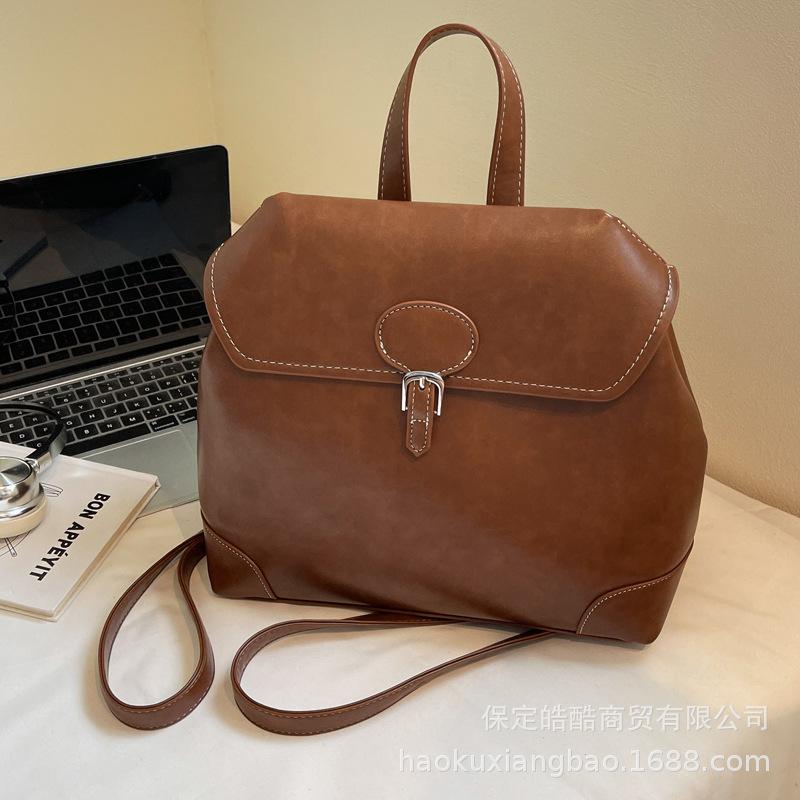 Premium sense backpack women 2025 new autumn and winter fashion commuter hand carry backpack go out travel college student schoolbag