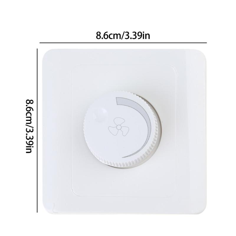 Stepless Adjustable Speed Controller Ceiling Fan Wall Switching Concealed Mount Speed Control Knob for Home Offices