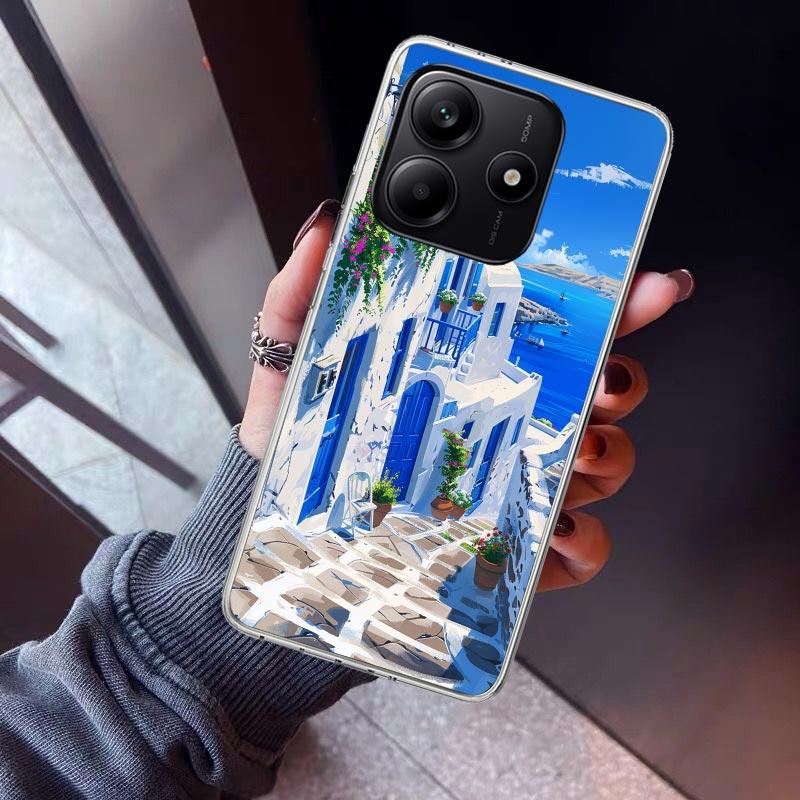 Greece In Summer Santorini Phone Case For Xiaomi Redmi Note 15 14 14S 13 12S 12 Pro Plus 11S 11 10S 10 4G Cover 11E 11T 5G Print