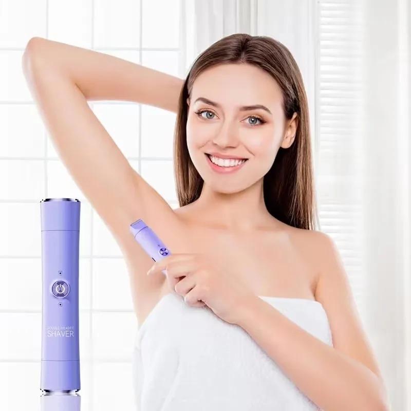 1Pc Electric Shaver for Woman Double Head Dual Purpose Female Razor Body Epilator Leg Underarm Bikini Electric Hair Remover Trimmer