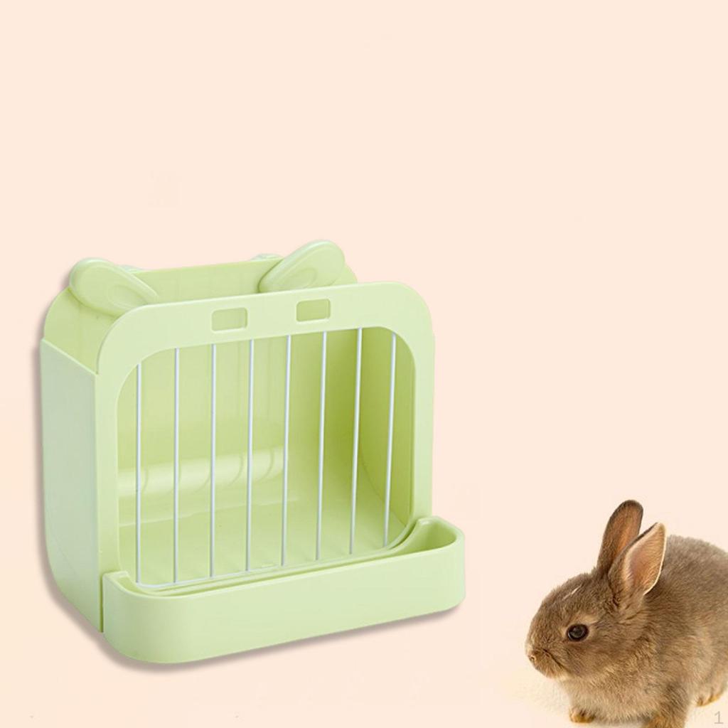 Hay Feeder Bunny Rack Holder Feeding Manger Food Bowl Dispenser for Rodents Bunnies