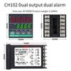 CH102 Intelligent Thermostat, Relay/Suitable For Solid-State Relays, Dual Outputs, Dual Alarms, PID Temperature Control Tools