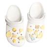 Yellow Bear Cartoon Resin Flower Clog Buckle Accessories