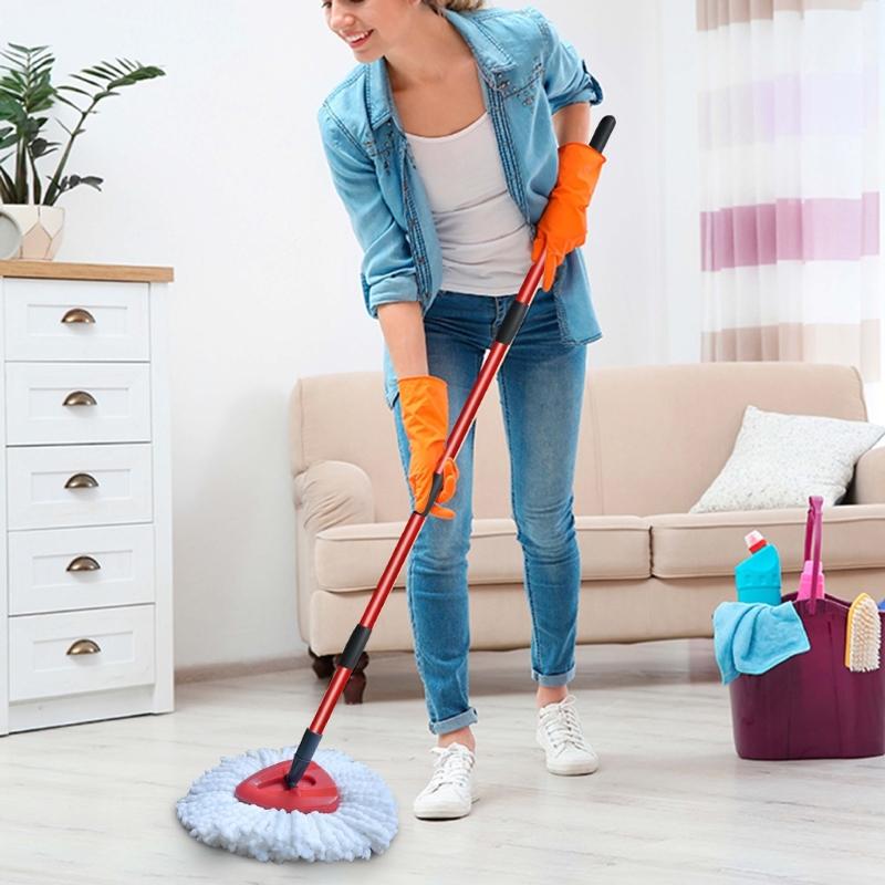 4PCS Mop Replacement Handle Home Mop Replacement Stick Compatible with Most Mop Handle for Easy Wring Mop Refills