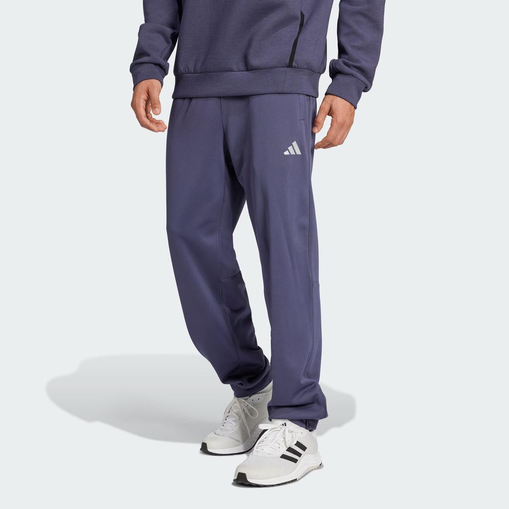 adidas FW24 Game And Go 3 Bar Logo Joggers Series Warm Moisture-Wicking Dry Cuffed Drawstring Sports Pants Men Joggers Dark-Blue IW8416