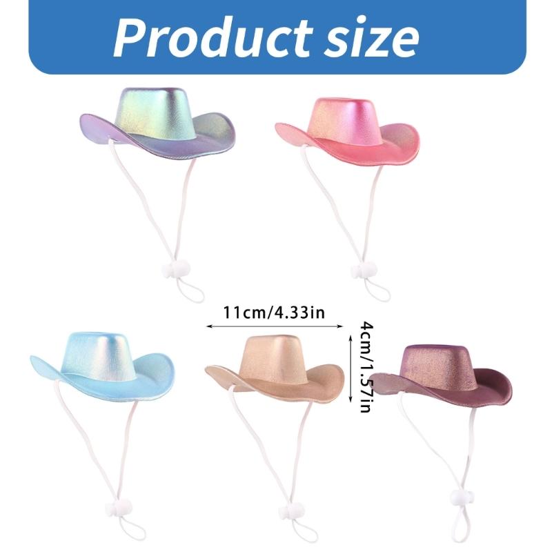 Pet Outdoor Hat for Sunbonnet Custume Outfit Hat Sports Party Hat with Adjustable Belt Outfit for Pet Photo Props