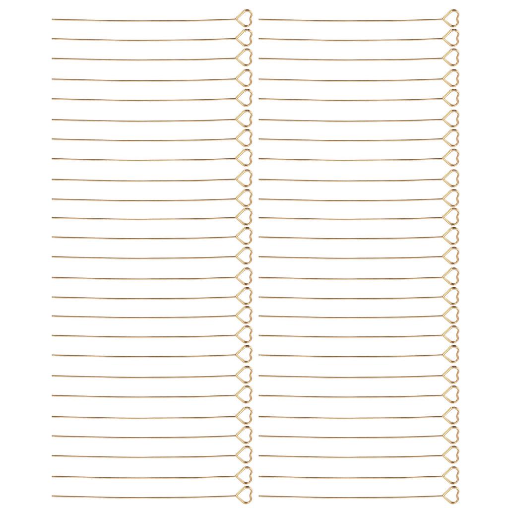 50pcs Floral Picks Clips Reusable Golden Metal Wire Floral Place Card Holder 6in Photo Memo Holder