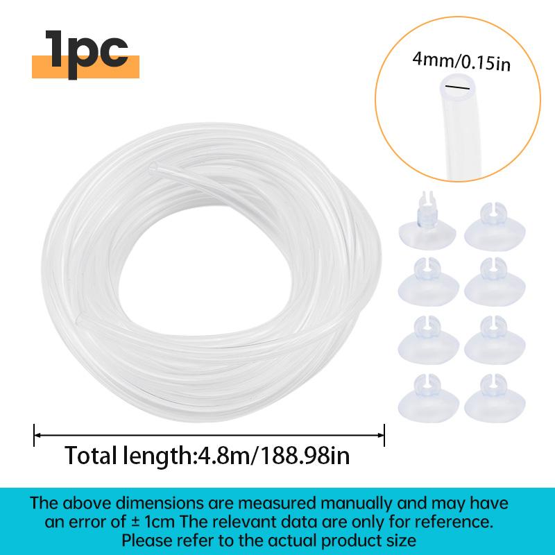 

8M Fuel Line Hose Gas Pipe Tubing Carbon Dioxide Trachea High-pressure PU Pipe Accessories Water Grass Fish Tank Trachea