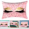 30*50cm Shinning Eyelashes Pillow Case for Home Sofa Bed Car Waist Cushion