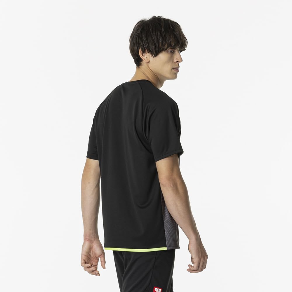 Table Tennis Game Short JTTA Size M Shirt, Sleeve, Certified, Moisture-Wicking, Quick-Drying, Unisex, Adult, Black, (82JAB102)