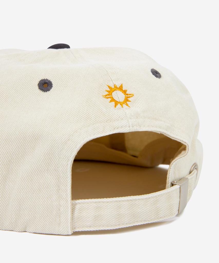 HELLO SUNRISE Two Tone Washed Og Logo 6Panel Cap_Oatmeal Beige & Charcoal