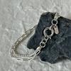 Warmrecord Silver925 Rope Layered Bracelet_B013