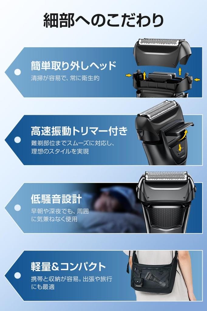 Innovative Electric IPX7 Reciprocating Electric Low Large Remaining Power Large LCD Locking Gift for Men [2025 Model] Men's Shaver, Waterproof,