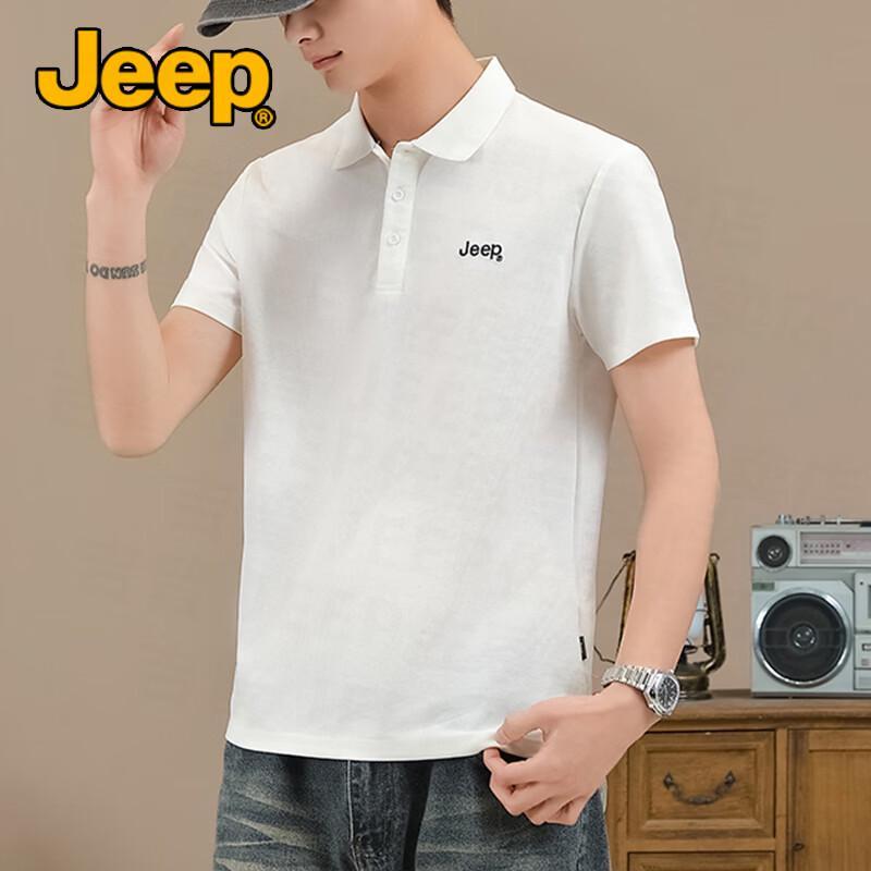 Jeep Men's Comfortable Elastic Polo Shirt