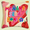 Manana Sera Bonito Karol G Pillow Covers Cartoon Sofa Decorative Home Double-Sided Printing Short Plush Cute Cushion Cover