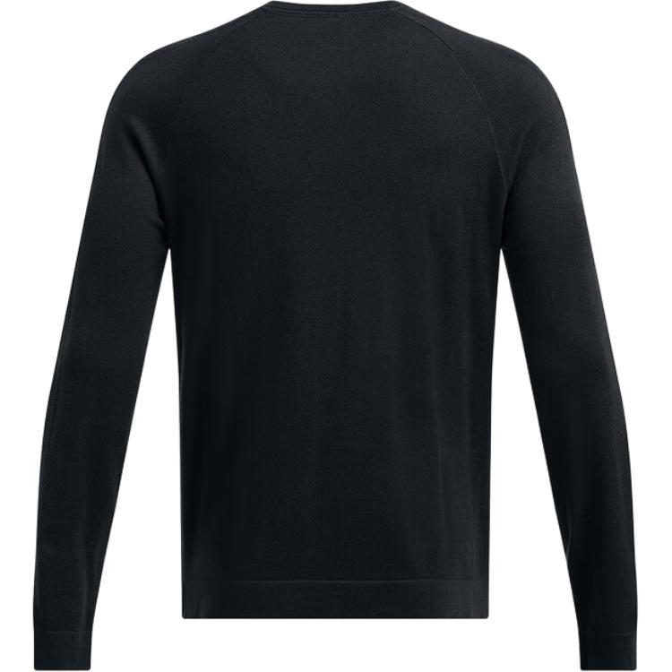 Under Armour Solid Color Outdoor Casual Sports Crew Neck Pullover Long Sleeve Knit Sweater Men Sweater Black 1387128-001