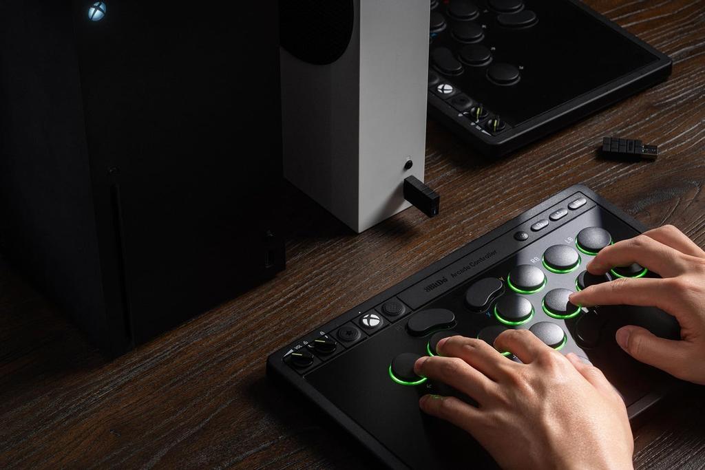 Instruction Manual 8BitDo Arcade Controller for Lightweight Kailh Mechanical 4ms Low Latency Wired Compatible with Xbox Series Update Cloth [Genuine