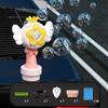 Sunflower Car Bubble Machine Rechargeable Automatic Bubble Blower Remote-controlled Bubble Maker with LED Lights for Weddings Parties
