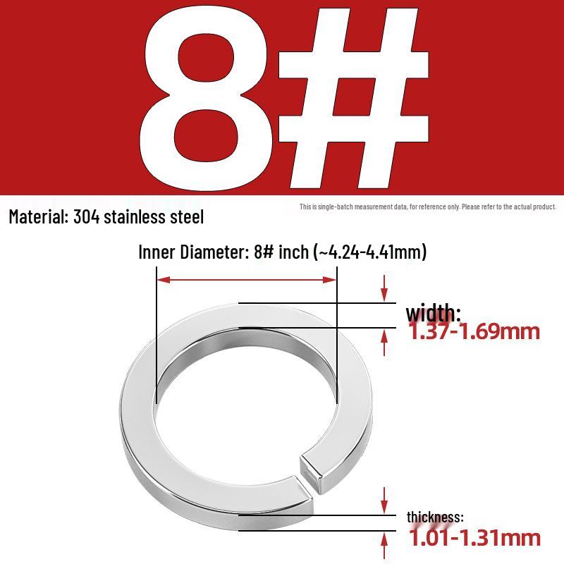 US UK Standard 304/316 Stainless Steel Anti-Loosening Spring Lock Washer