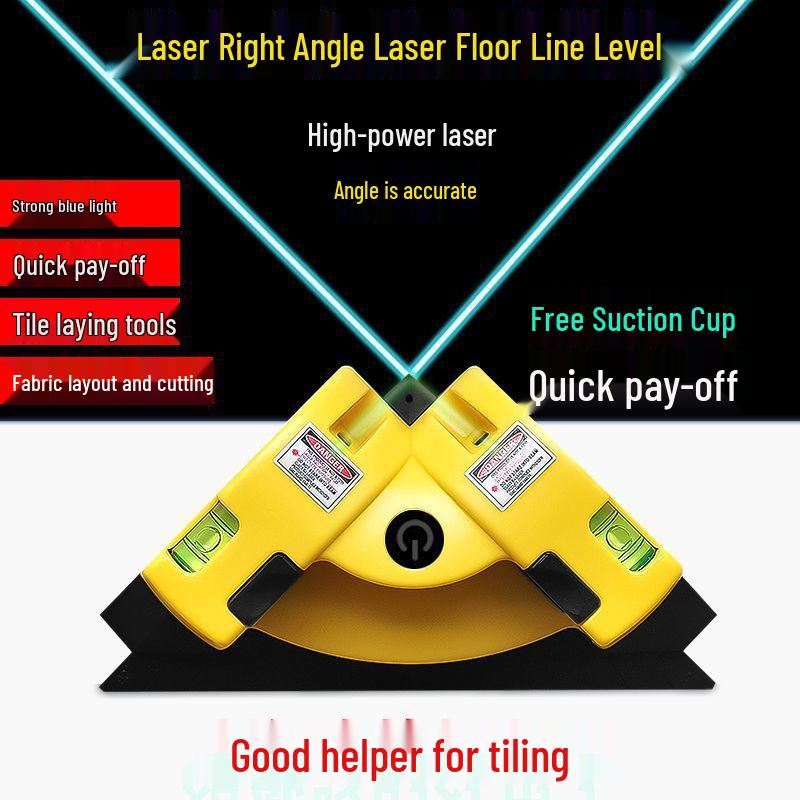High Precision Dual Beam Laser Right Angle Level for Tile Alignment