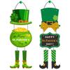 Irish Festival Party Decoration House Number St. Patrick'S Day Scene Arrangement Hemp Rope Pendant