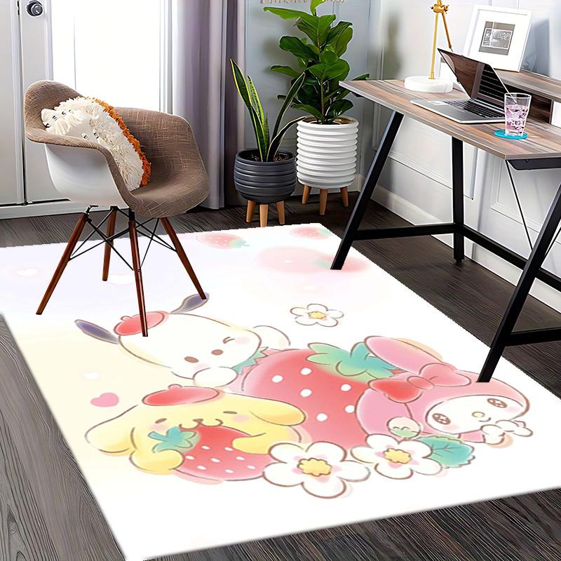 Anime Cartoon Design Chair Mat - Non-Slip Carpet for Office Chairs, Home Decor, Living Room, Bedroom, Game Room & Dormitory (Seasonal Gift).E084