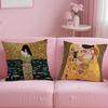 Popular GGustav Klimtied Cushion Cover Comfortable Reversible Pillow Cover Ideal for Car Sofa Bedroom  Beyond