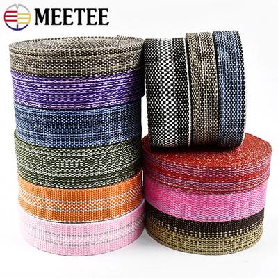 Cinta de Correas de Tejido de Algodón y Lino de 1/2/3/4/5M Cinta Jacquard Correa para Mochila Bolsos Cintas de Costura DIY Bies Accesorios de Ropa