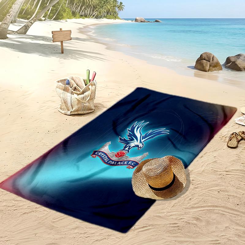 Asciugamano da Spiaggia con Stampa del Crystal Palace Football, Asciugamano Grande Morbido ad Asciugatura Rapida per Spiaggia Campeggio Nuoto