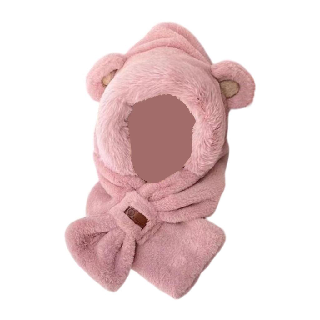 Winter Hat Scarf Set Casual Beanie Comfortable Adorable Plush Animals Hat for Birthday Gift Outdoor Sports Cosplay Parties