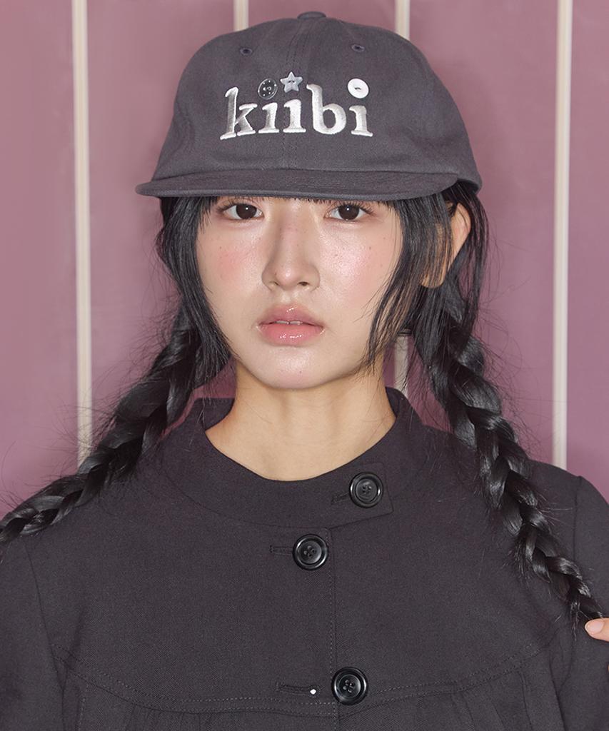 Kiibi Logo Button Cap Black
