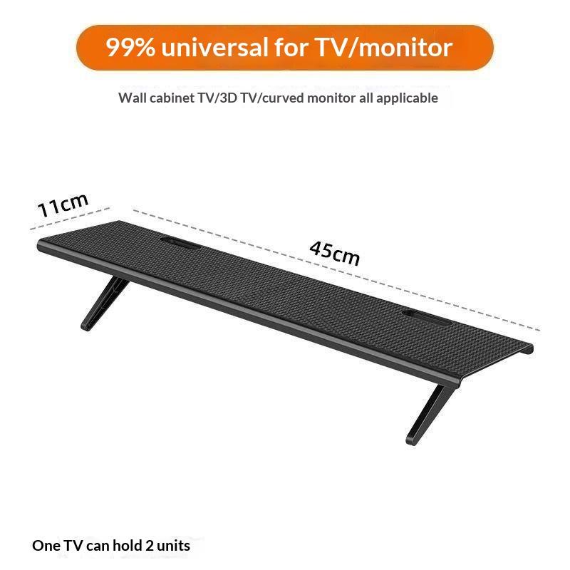 1Pcs Home Computer Monitor Screen Top Storage Rack Tv Screen Top Storage Shelf Tv Media Box Router Shelf Rack Home Organizer
