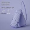 New Macaron Color Five-Fold Ultra-Light Sun Protection Compact Mini Umbrella with Buckle Handle