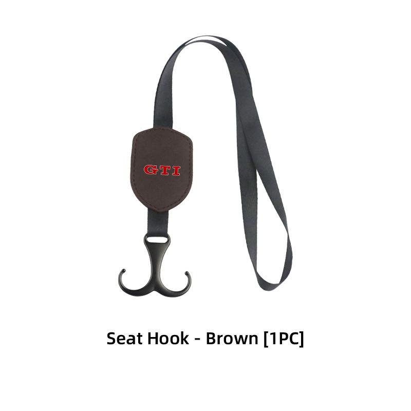 WET1 For Volkswagen VW Car Headrest Double Hook Black Rope Fixed Hook Adjusting Hanger Polo Jetta Sagitar Magotan Passat B5 B6 B7 CC