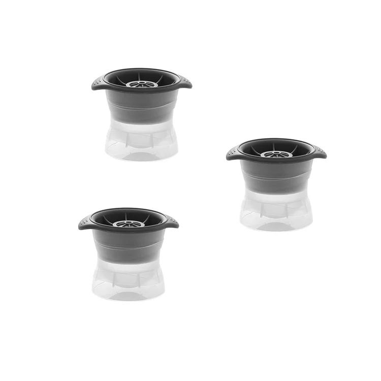 Silicone Whiskey Ball Ice Maker Food Grade Silicone Ice Hockey Mold Ice Grid Circular Ice Box Summer Home Bar Kitchen Ice Tools