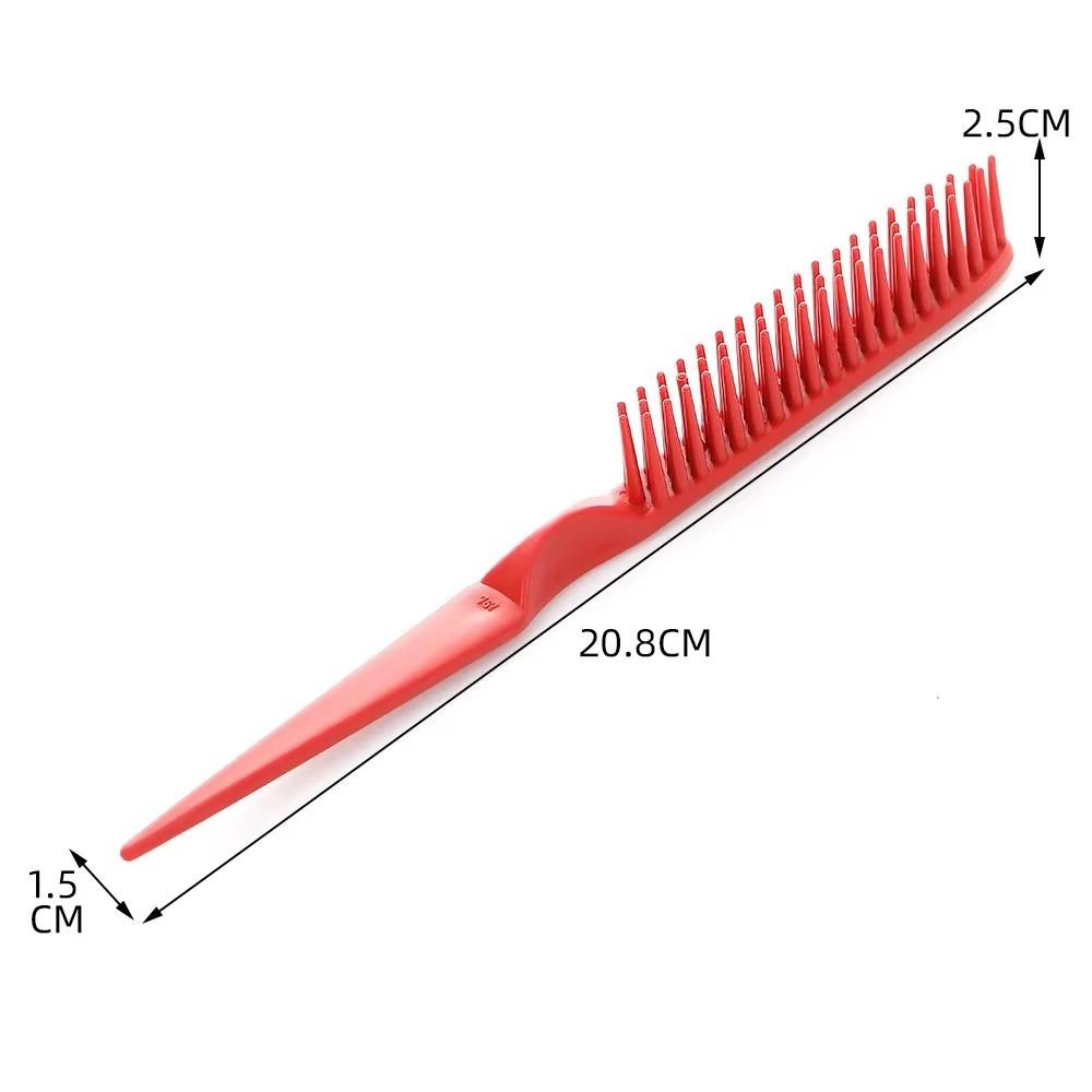 3 Row Wide Tooth Detangling Comb Portable Curl Defining Hair Brush Curly Hair Brush Professional Hairdressing Styling Tools New