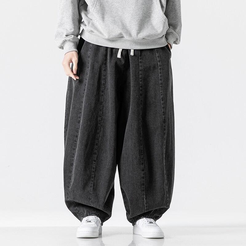 2026 Neue Herren Übergröße Japanischer Stil Locker Harem Gerade Bein Weites Bein Freizeit Hose
