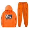 Anime Naruto Kakashi Sharingan Hooded Fleece-lined Unisex Sweatshirt Set Winter Casual Wear