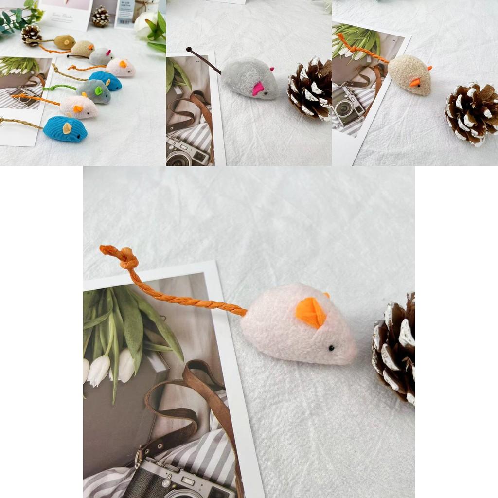 Catnip Mouse Plush Toy With Durable Herbal Chewing Material For Pet Play And Biting