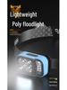 High Lumen LED Headlamp for Climbing & Fishing - Long Battery Life, Strong Light, Motion Sensor.