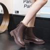 Fashion 4cm New 2024 Microfiber Women Ankle Motorcycle Boots Snow Motor Booties Footwear Winter Warm Fur Thick Plush Zipper Shoes