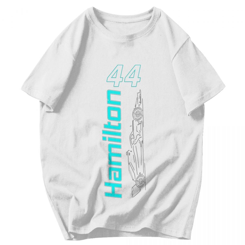 Herren T-Shirt Lewis Hamilton 44 Sommer Y2K Grafik Personalisiert Unisex Kleidung T-Shirts