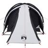 Dome Camping Tent for 2 Persons White & Dark Waterproof