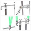 5 Head Aluminum Alloy Fishing Rod Holder Bracket Bite Alarm Telescopic Fish Frame Accessories