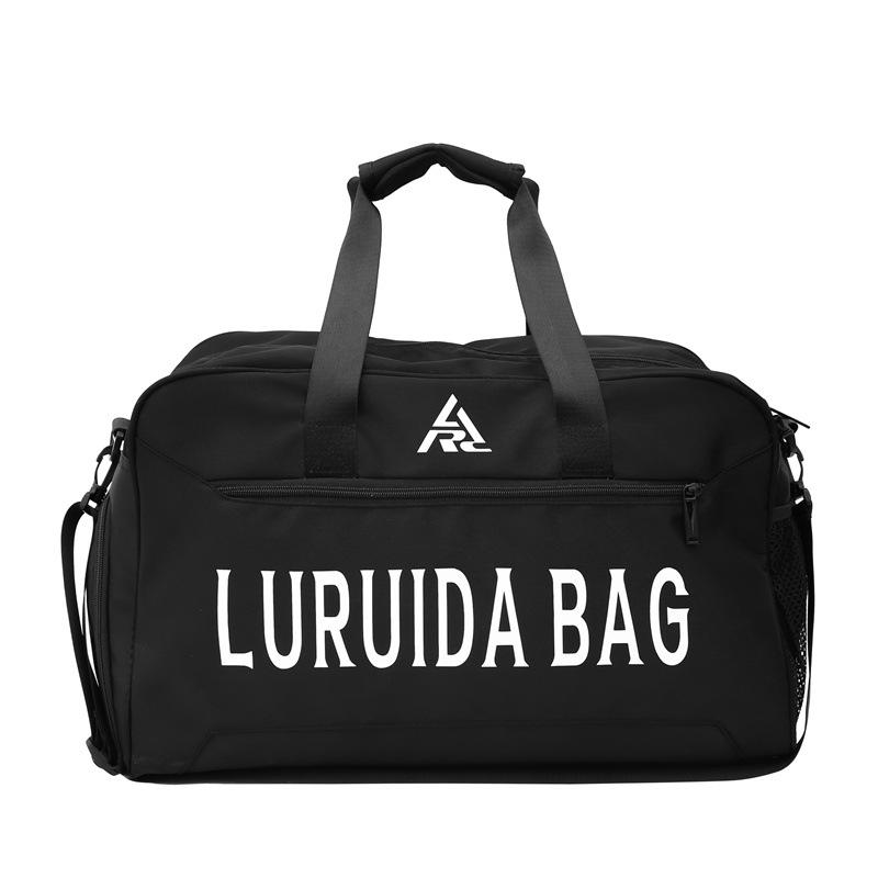 

Travel bag Men s large-capacity short-distance business trip Travel bag Handheld luggage Dry and wet separation Sports fitness bag Women чорний