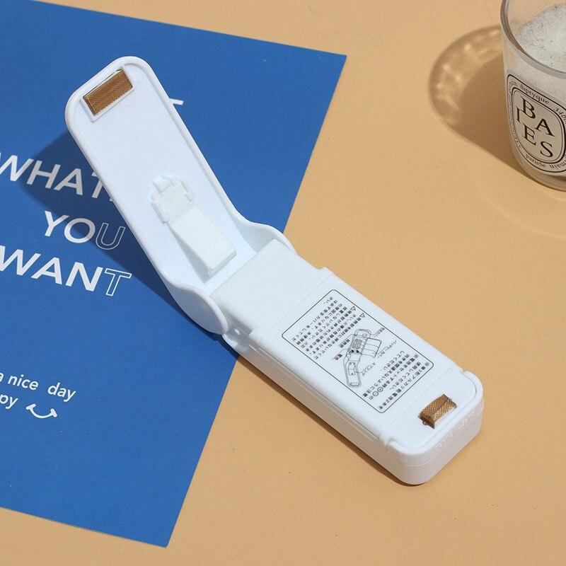 1ks Bílý Mini Tepelný Svařovací Stroj na Sáčky Balicí Stroj Tepelný Plastový Uzavírač Sáčků na Potraviny Přenosný Svařovací Stroj Balení Kuchyňské Nářadí