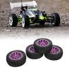 4Pcs 1Celsius10 Scale RC Car Wheels and Tires Aluminium Alloy Wheel   Rubb  Tires for 1Celsius10 Remote Control Car